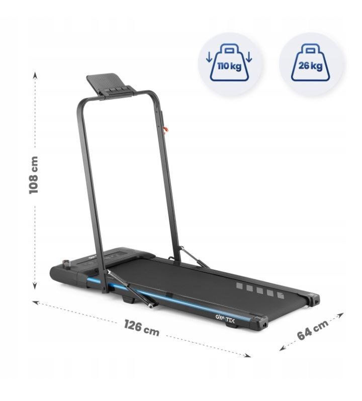 bieŻnia elektryczna domowa skŁadana pod biurko do biegania xt400 gymtek bieŻnia elektryczna domowa skŁadana pod biurko do biegania xt400 gymtek