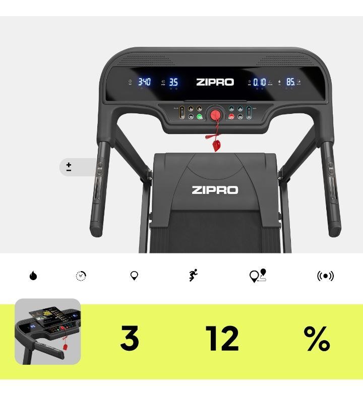 bieżnia treningowa elektryczna regulacja kąta nachylenia pulse zipro bieżnia treningowa elektryczna regulacja kąta nachylenia pulse zipro