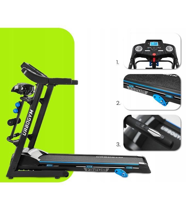 bieŻnia elektryczna v520m masaŻer amortyzacja regulacja nachylenia mocna bieŻnia elektryczna v520m masaŻer amortyzacja regulacja nachylenia mocna